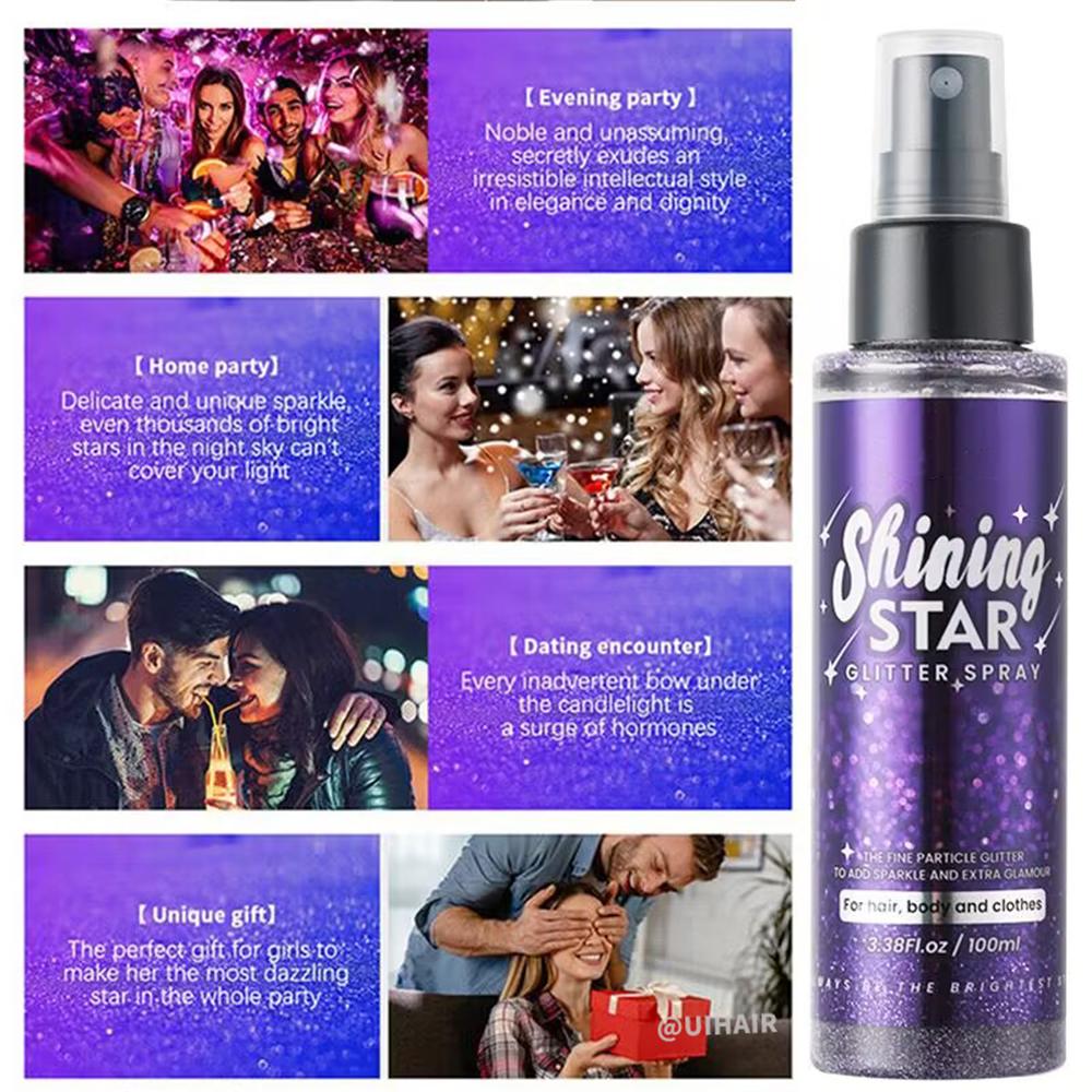 Sparkle Glitter Spray for Hair/Body/Clothes