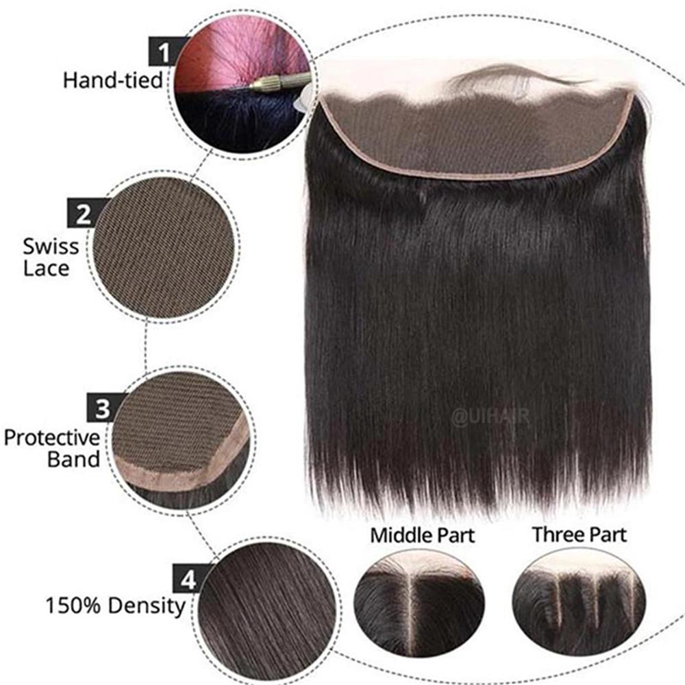 HD Lace 13X6 Closure Front Human Hair
