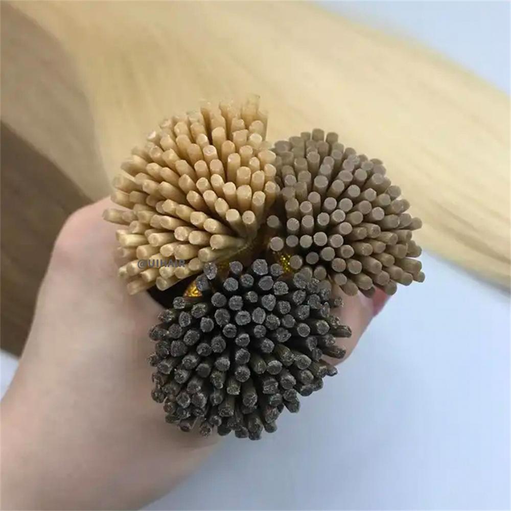 Virgin Human Keratin I-Tip Hair Extensions – Brown Luxe Collection