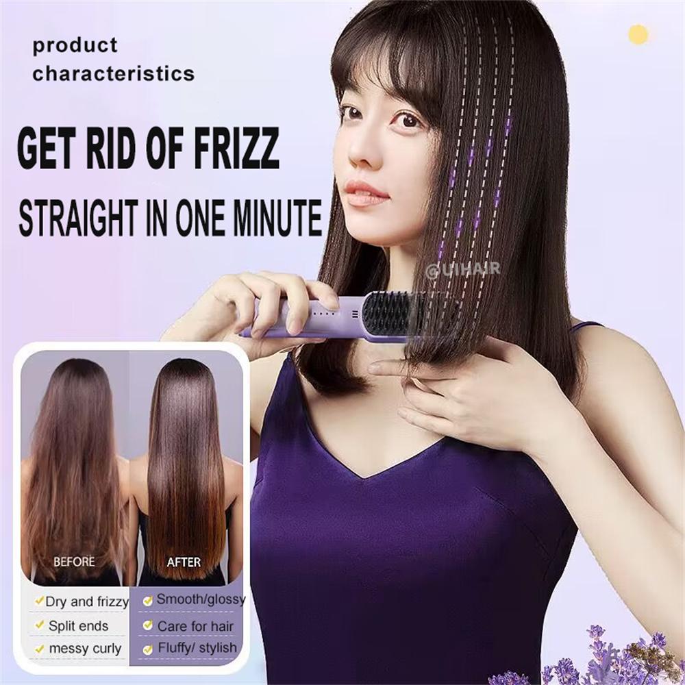 Negative Ion Portable Mini Straightening Electric Comb