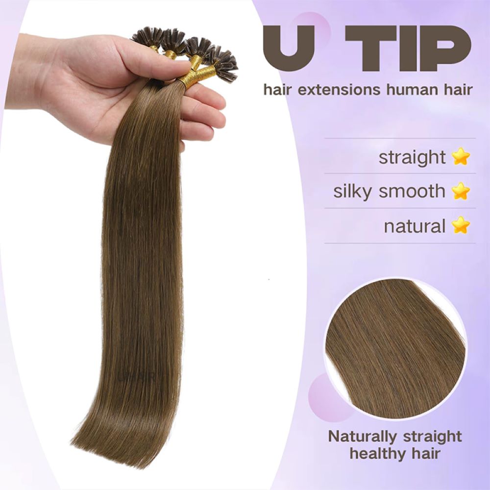 Sun-kissed chestnut brown virgin hair extensions movement