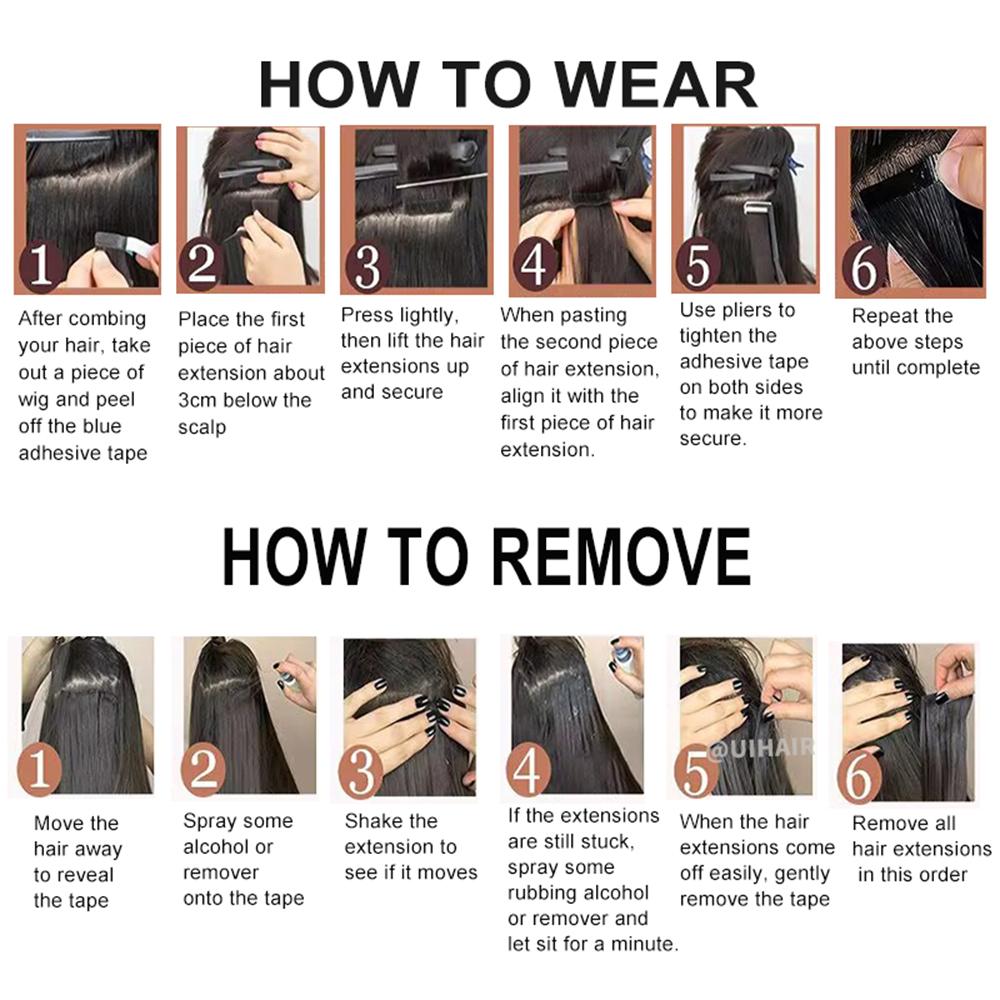 Tape In Hair Natural Seamless Hair Extensions