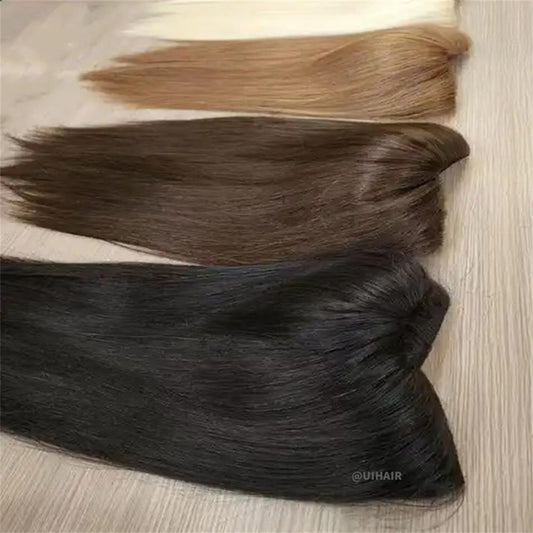 15x17cm V-part hair topper breathable base