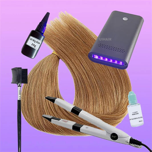 uihair v light hair extension kit