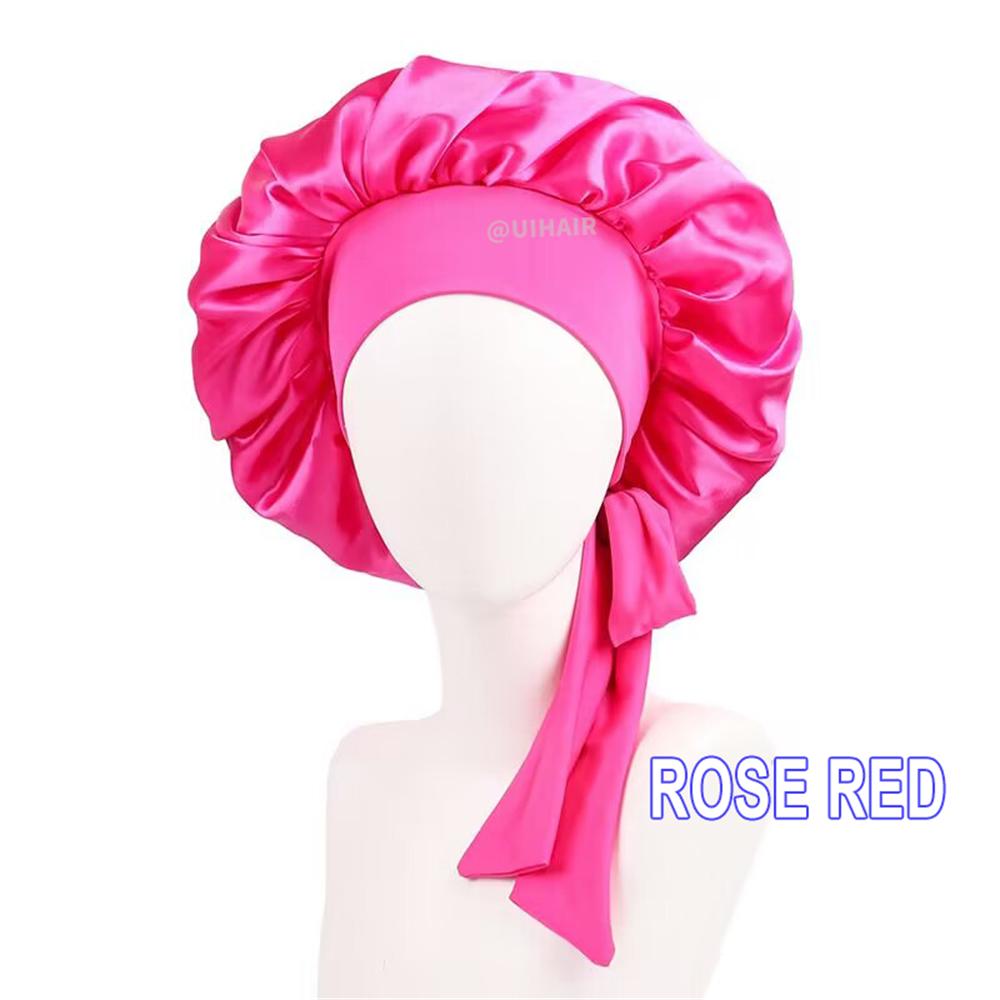 Streamer Satin Nightcap Round Hat With Wide Brim