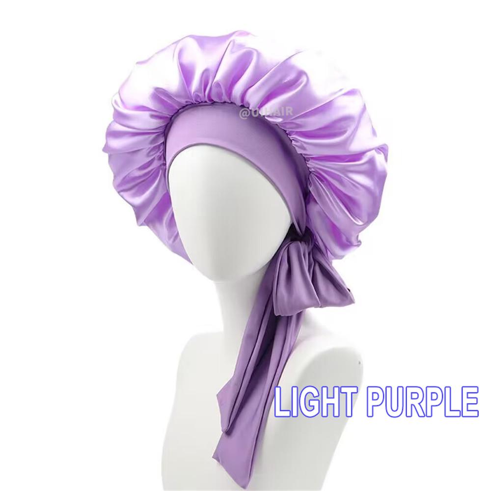 Streamer Satin Nightcap Round Hat With Wide Brim