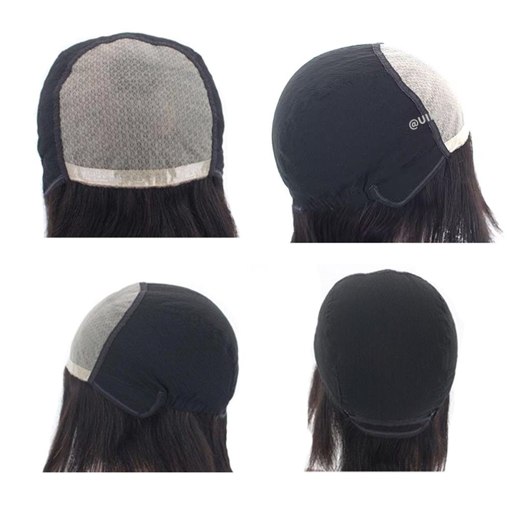 Fully Hand Knitted Stretch Mesh Natural Wig