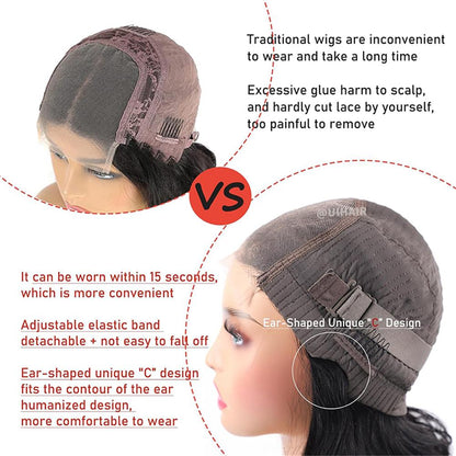 5X5 HD Lace Closure Go Glueless Virgin Human  Hair