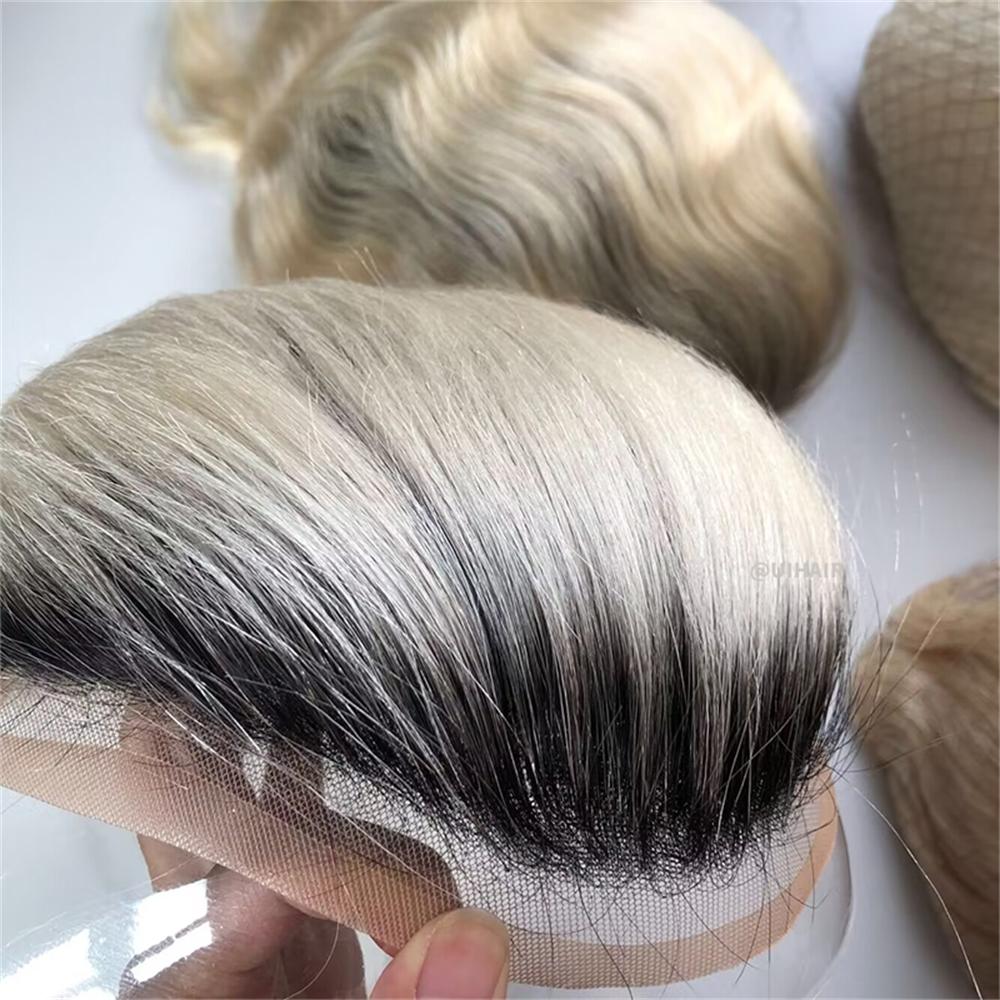 Men Mono Lace Topper Hair 1BT60