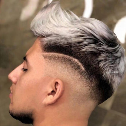 Men Mono Lace Topper Hair 1BT60