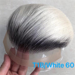 Men Mono Lace Topper Hair 1BT60