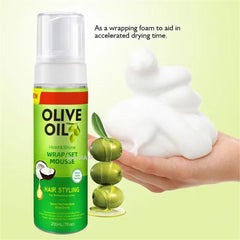 Olive Oil Hold & Shine Wrap/Set Mousse