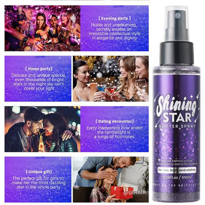 Sparkle Glitter Spray for Hair/Body/Clothes