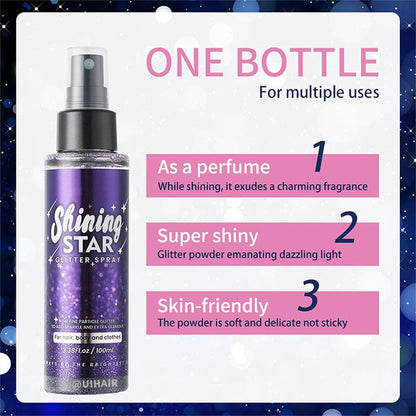 Sparkle Glitter Spray for Hair/Body/Clothes