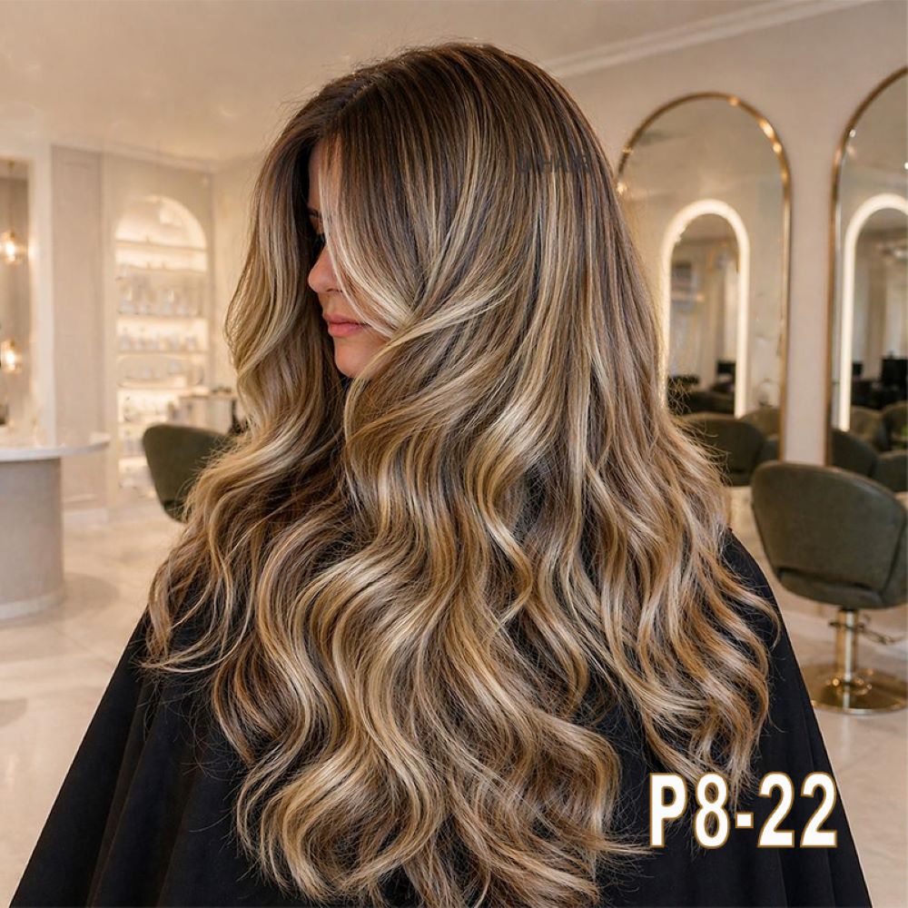 Seamless PU Clip in Human Hair Extensions | 7-Piece Invisible Set - Piano color series