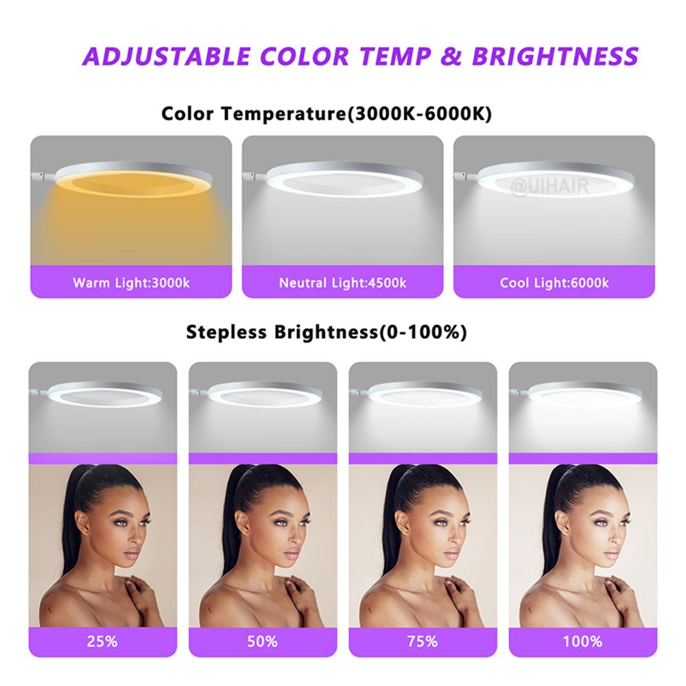 2 IN 1 LED V-light Adjustable Aperture Pulley Floor Lamp System For Hair Salon