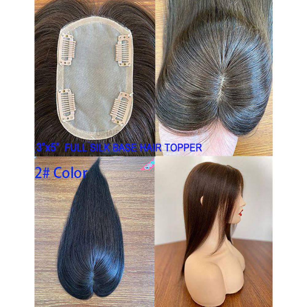 silk base topper invisible knots realistic scalp