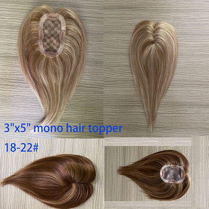 natural blending human hair topper result