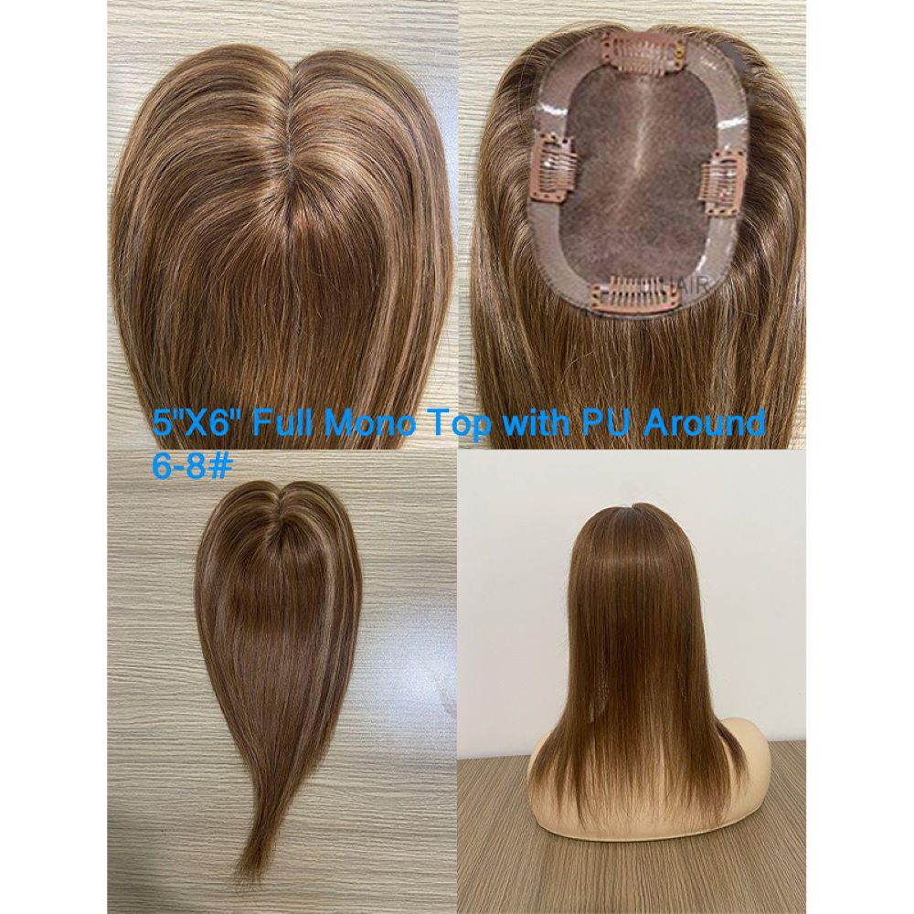 crown hair thinning solution topper application