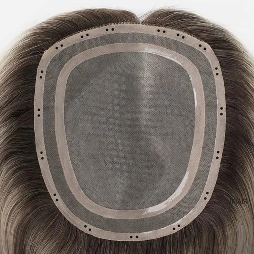 Underneath view of breathable Monofilament Base with pre-made micro holes and double PU perimeter for bead-in installation