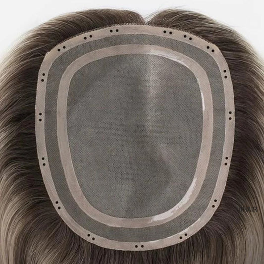 Underneath view of breathable Monofilament Base with pre-made micro holes and double PU perimeter for bead-in installation