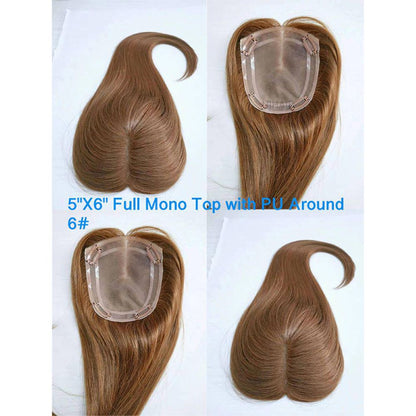 human hair topper crown thinning solution