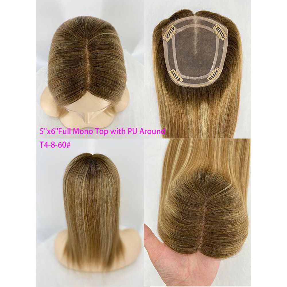 natural looking hair topper seamless blend