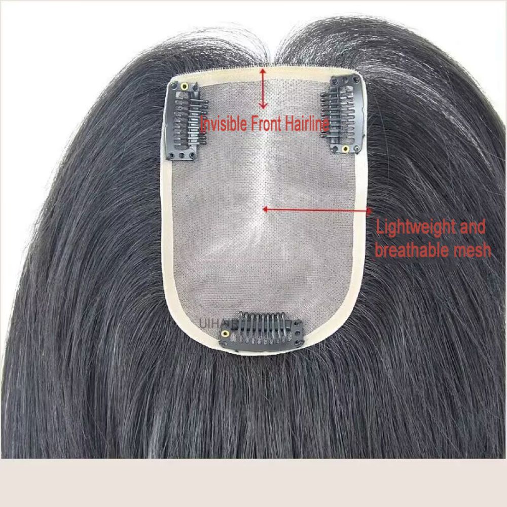 realistic scalp illusion hair topper