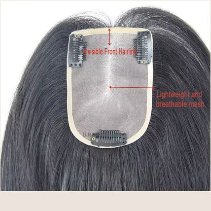 realistic scalp illusion hair topper