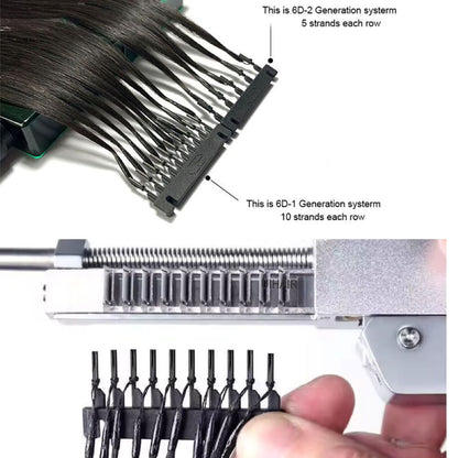 Removing firing pin from 6D-1 micro joint hair extension bundle