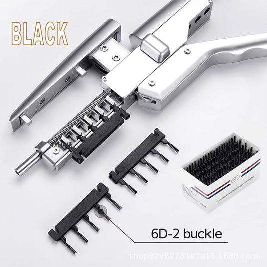 6D-2 hair extension 5-strand clamp securing natural hair seamless bond