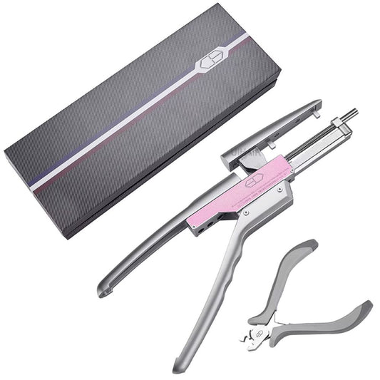6D-2 seamless hair extension machine kit with removal pliers and luxury storage box
