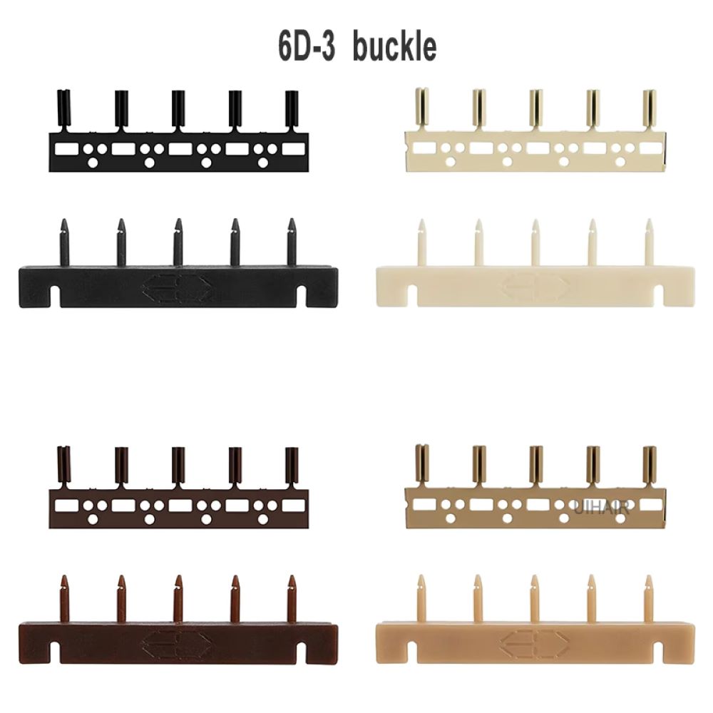 UIHAIR 6D-3 Hair Extension Buckles 3rd Gen Reusable Invisible Connectors Pack