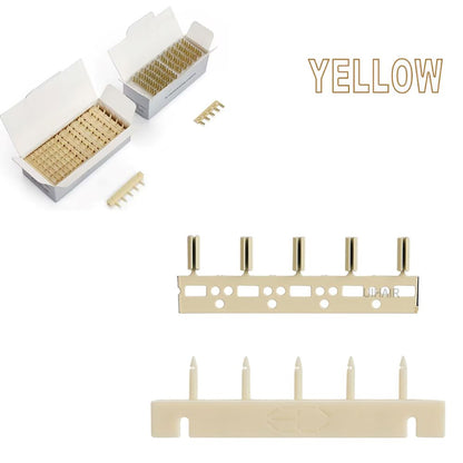 Yellow Blonde 6D-3 Hair Extension Buckles Replacement Clips for Golden Hair