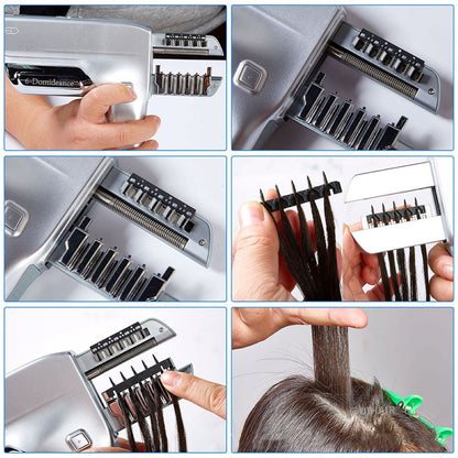 Hair extension gun for professional salon use