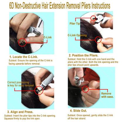 Step-by-step guide: How to remove 6D hair extensions safely.