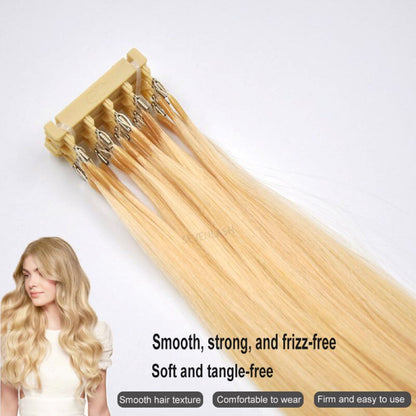 6D Hair Extensions Naturally Straight Human Hair Can Perm and Dye Hair No-Trace Hair Extensions – Light Luxe Collection Seamless