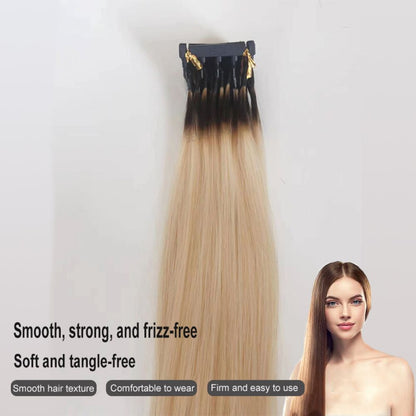 6D Hair Extensions Naturally Straight Human Hair Can Perm and Dye Hair No-Trace Hair Extensions – T Mixed Luxe Collection Seamless