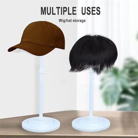 Adjustable Height Wig Holder Stands Non-Slip Portable Wig Head