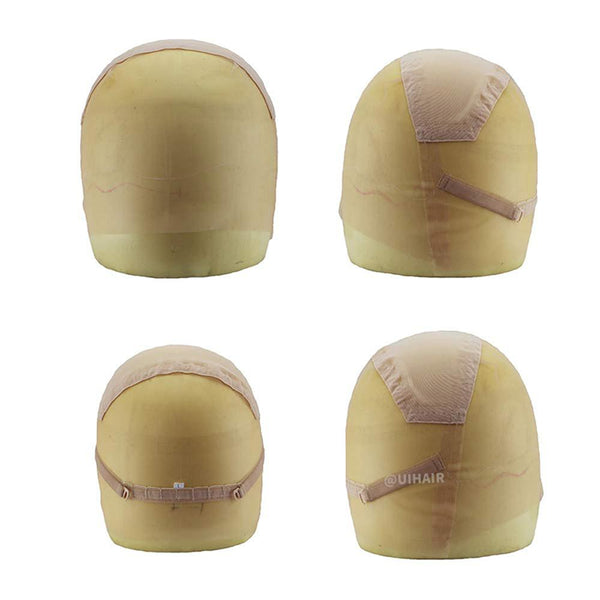 Full Lace Wig Cap Wig Base with Adjustable Strap Hairnet Cap for Making Wig Caps