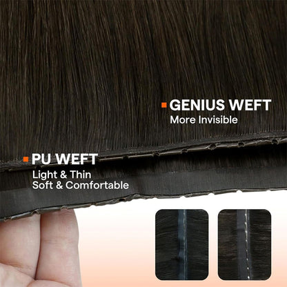 Complimentary premium dark brown silicone lined micro beads for seamless no sew track install