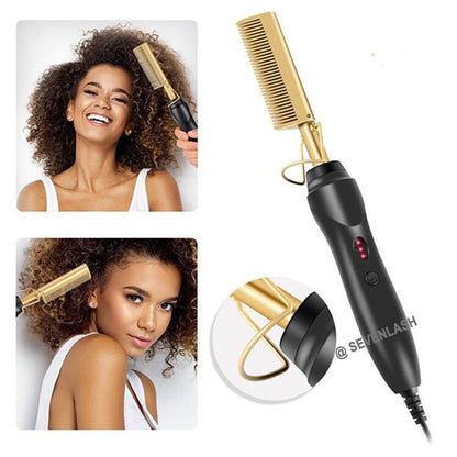 Hot Comb Quick Heated Hair Straightener