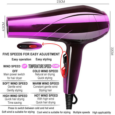 Household Hair Dryer High Power Kits