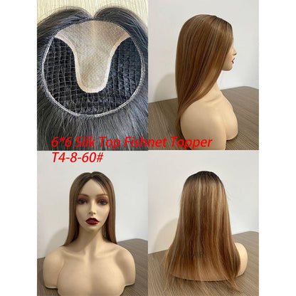 High-quality Remy human hair texture on 6x6 topper