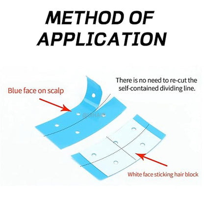 Lace Wig Double Sided Tape Waterproof Wig Tape Hair Extension Adhesive Tape  (with Hole Shape)