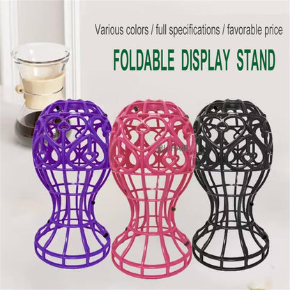 Lantern-shaped Multifunctional Foldable Wig Stand