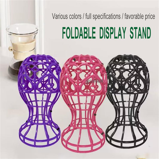 Lantern-shaped Multifunctional Foldable Wig Stand