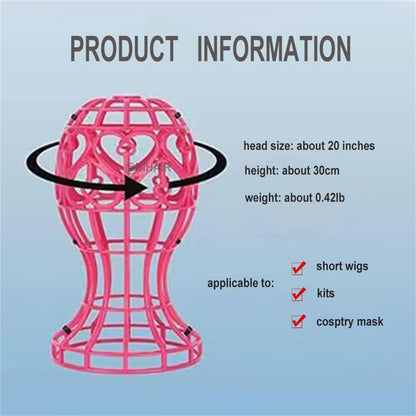 Lantern-shaped Multifunctional Foldable Wig Stand