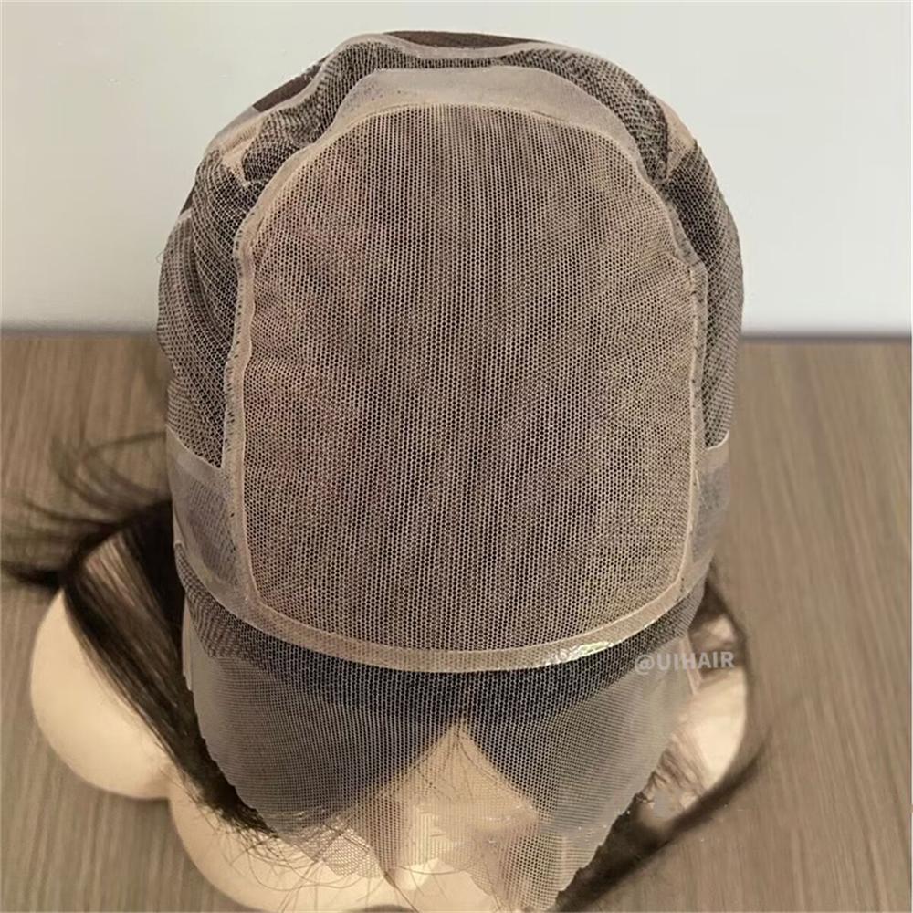 Medical Silicone Full Lace Virgin Human Hair Wig