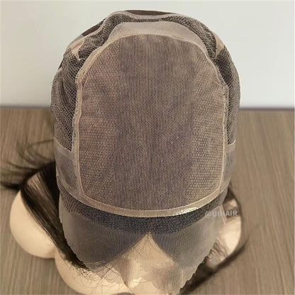 Medical Silicone Full Lace Virgin Human Hair Wig